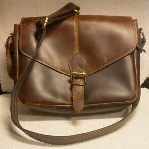 Komal C Vintage Leather Crossbody Bag